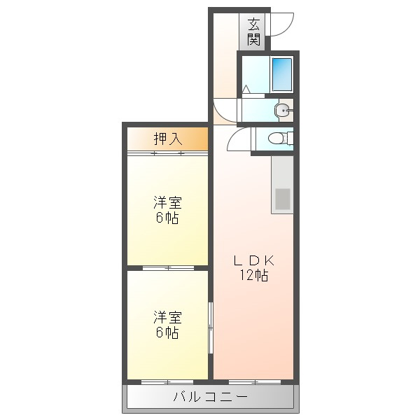アルトピノ花川の間取り