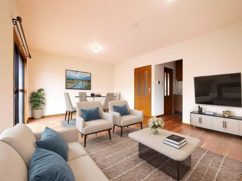 杉澤メゾネット（押熊町）の居間・リビング|CGで家具等を配置したもので家具等は含まれません