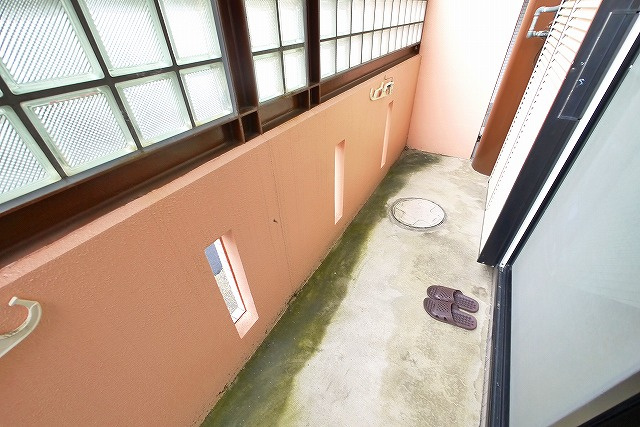 シティパレス奈良町Ｐ２のバルコニー|広々としたバルコニーです
