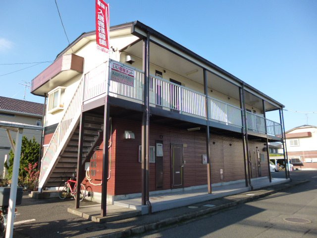 倉敷市茶屋町のアパートの外観