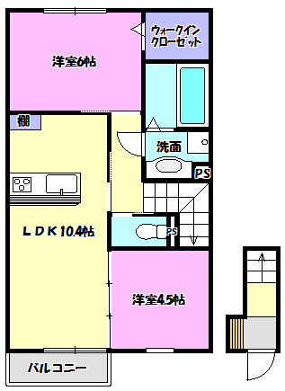 コーポファミーユの間取り