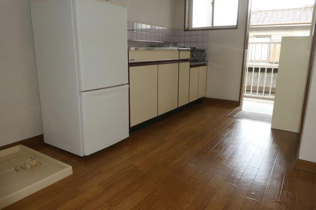 岡山市北区小山のアパートのキッチン