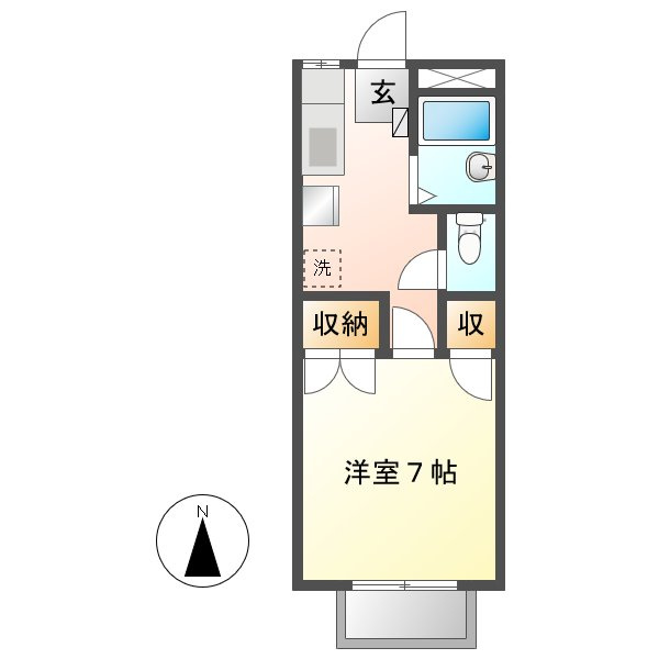 小山エビスコーポの間取り
