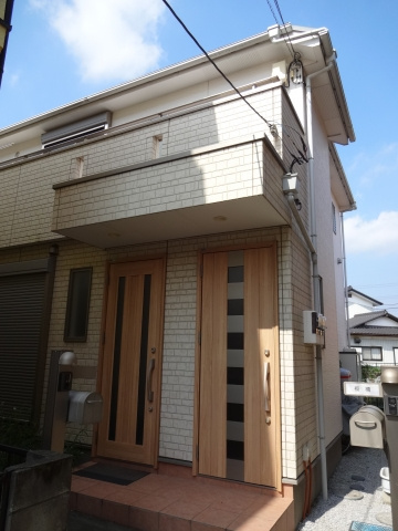 鶴ヶ島市大字上広谷のアパートの外観