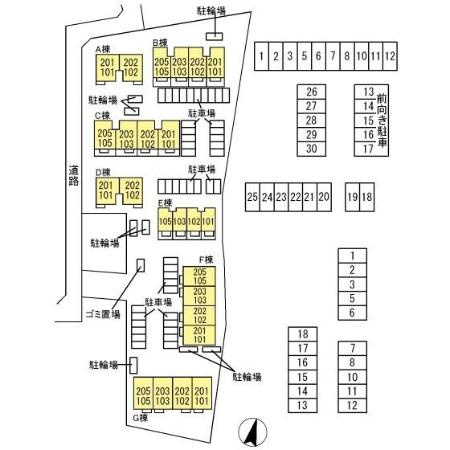 キャトルセゾンGの区画図