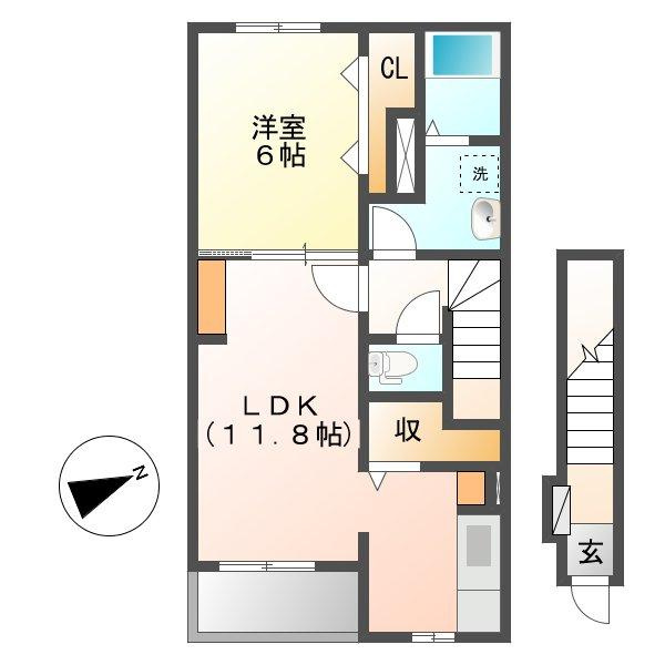 サフランCの間取り