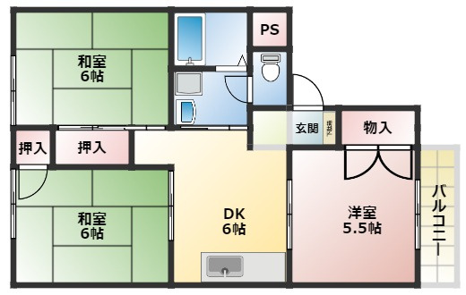 シャルメーヌの間取り