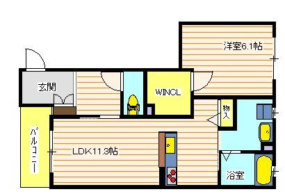 シャーメゾン大観町の間取り