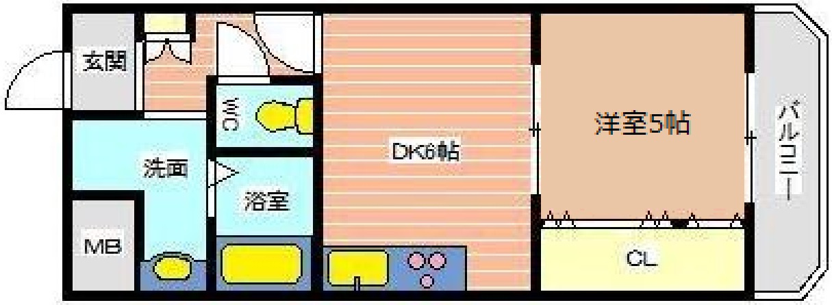 マンション美苑の間取り