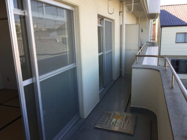 アストロハイツのバルコニー