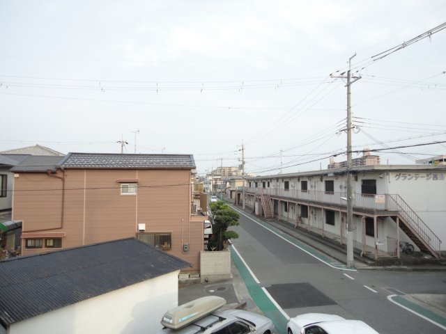 明石市大久保町西島のアパートの外観