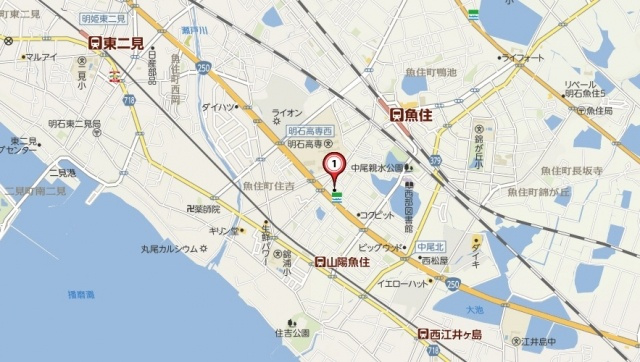 ロイヤルコーポ魚住の周辺