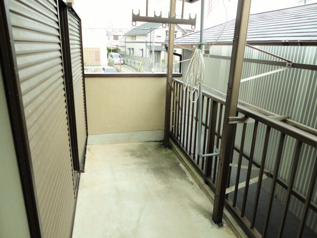 高木ハイツのバルコニー