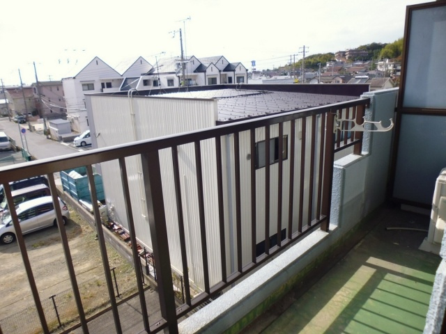 ブルーハイツ北別府のバルコニー