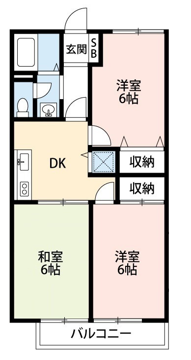 セジュール司の間取り