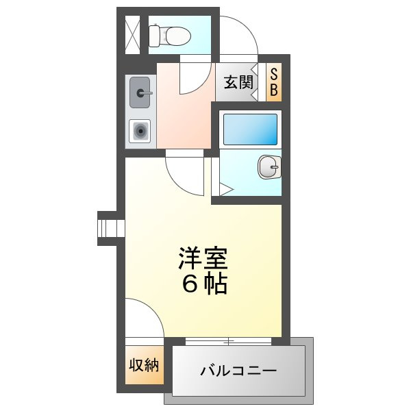 クラウンハイム新高の間取り