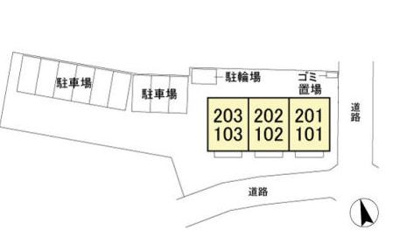 【駐車場】 | グラン・ボヌールⅠ | 配置図