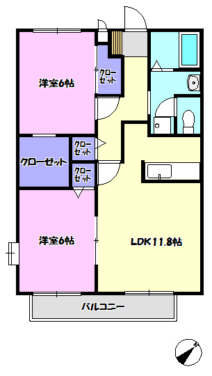 グリーンフィールドＡの間取り