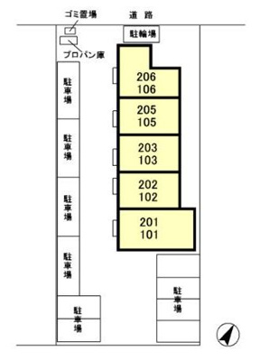 【駐車場】 | ミヤビーノ　モナ | 配置図