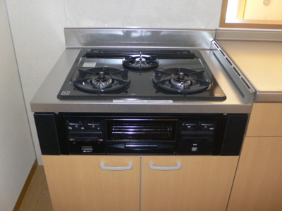 【キッチン】 | ヴィブレ大原 | 3口コンロ
