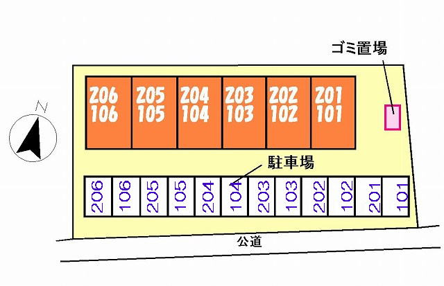 シティうばらの区画図