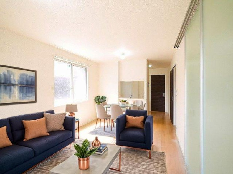 フェリシティーＥの居間・リビング|CGで家具等を配置したもので家具等は含まれません