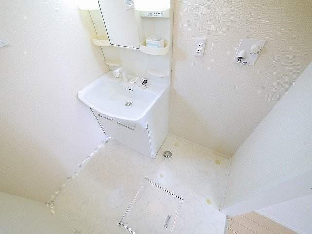 フェリシティーＥの洗面所|忙しい朝には欠かせない洗面所です