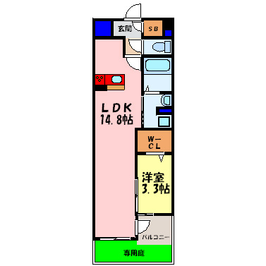 ココマリーニの間取り