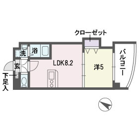 アヴァンセ那の川の間取り|アヴァンセ那の川（1LDK）　間取り