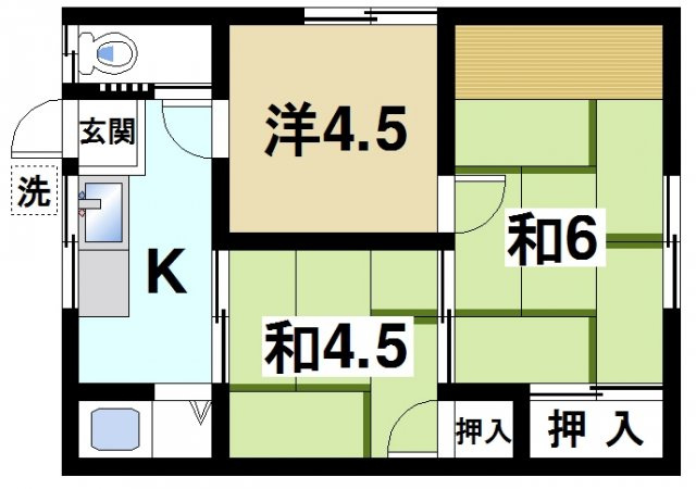 平和荘の間取り
