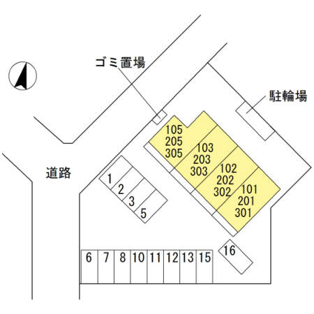 フェリーチェの区画図