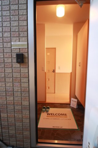 グランドソレイユＡの玄関
