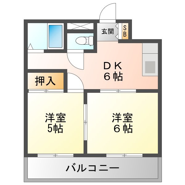 ブールバール塚本IIの間取り