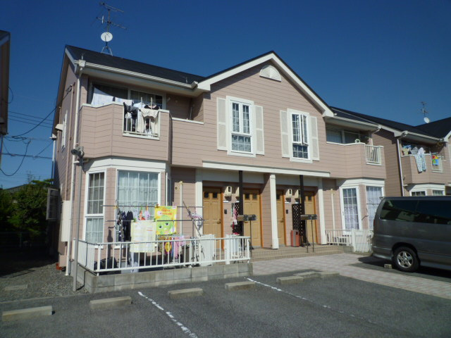 倉敷市茶屋町のアパートの外観