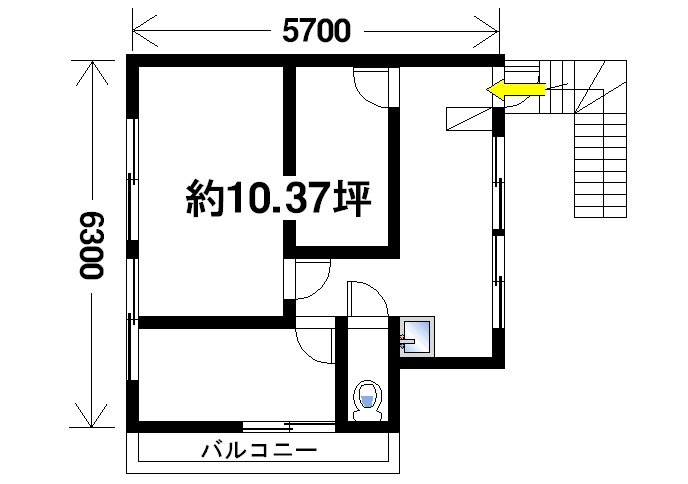 谷村店舗の間取り