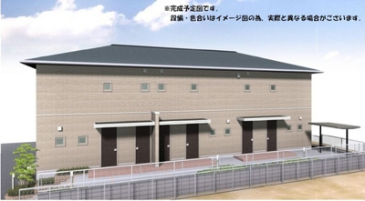 【外観】 | 【シャーメゾン】ルミエール若葉 | 玄関側パース