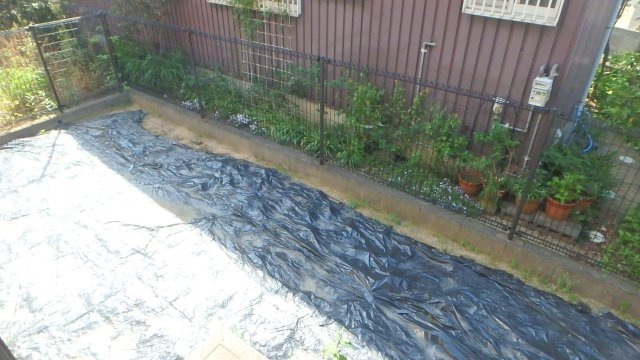 ドミール　A棟の庭