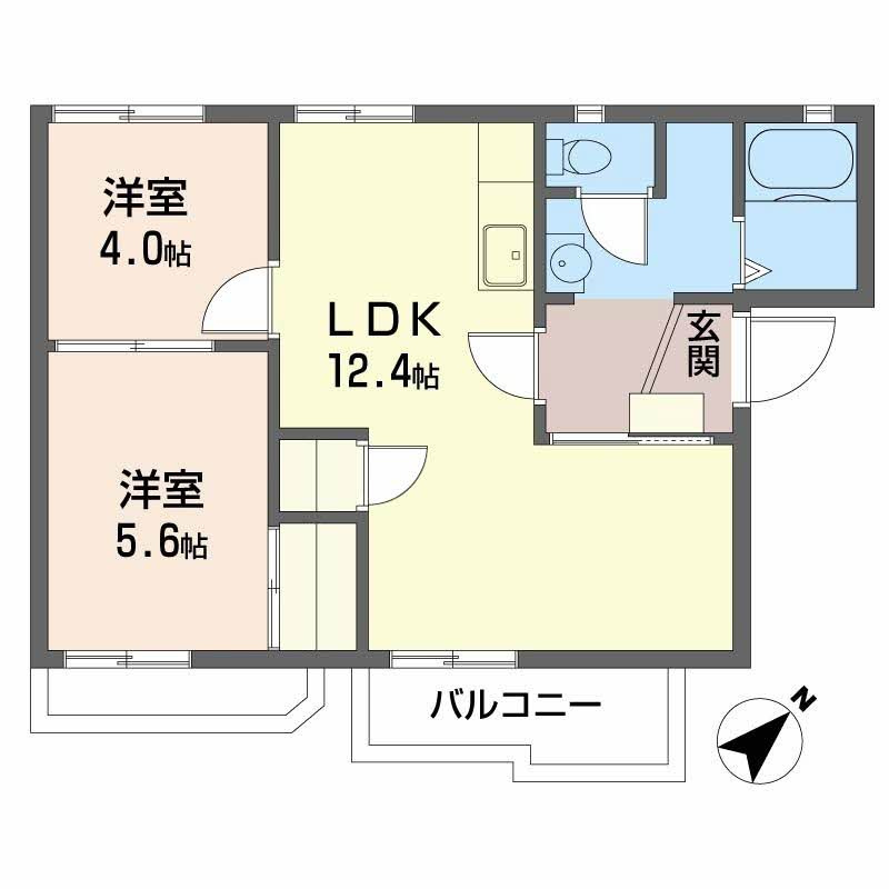 OBハイツの間取り