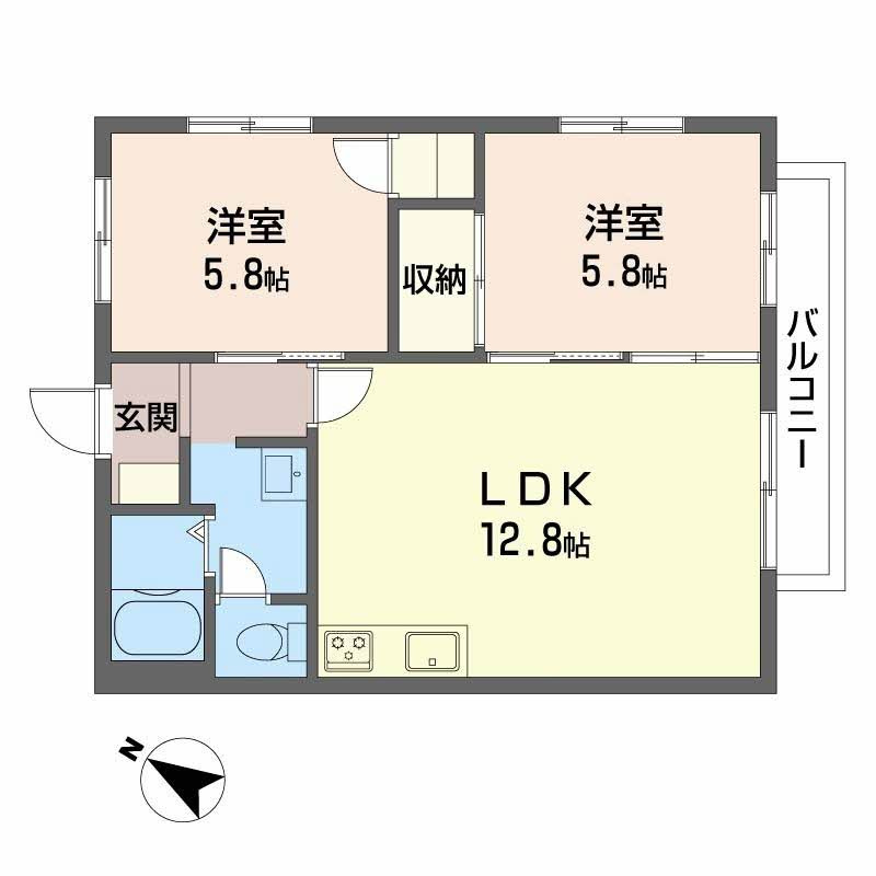 グリーンアヴェニュー古宮の間取り