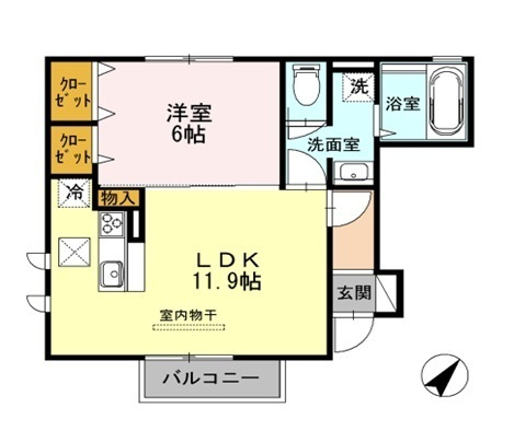 DヴェルジェVの間取り