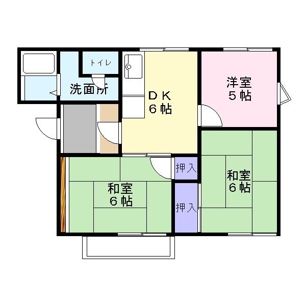 タウニィ中津の間取り