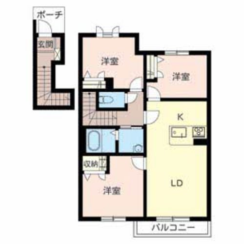 MASTCOURT加古川南Bの間取り