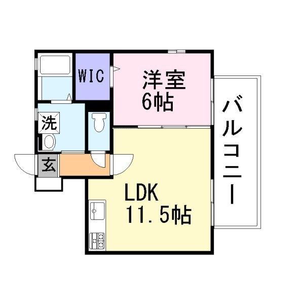 ヴィーヴル　ミュウの間取り