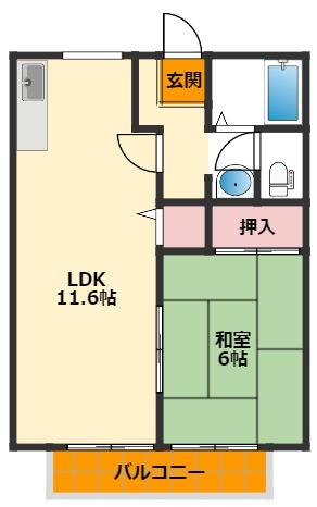 ハイツコンフォート１の間取り
