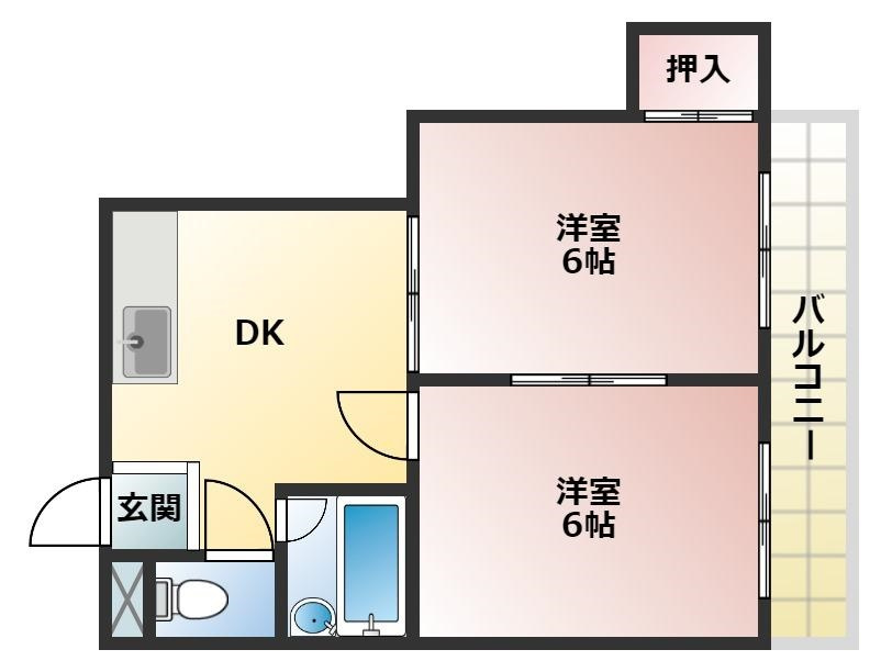 バンドーム大津和の間取り