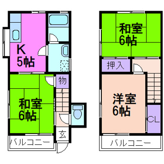 【間取り】 | アップルガーデンＣ