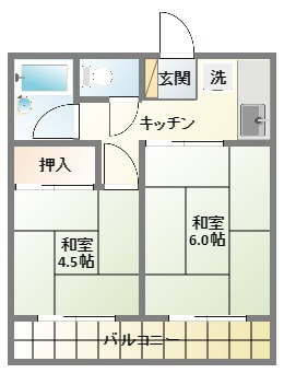 富澤ハイツの間取り