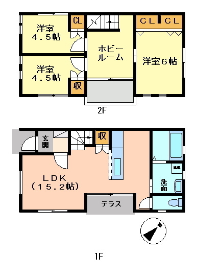 ステアマリース英賀保の間取り