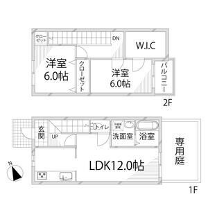 セルジュＹの間取り|収納が多いメゾネットハイツ☆