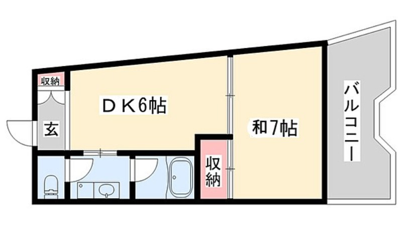 コーポふくいの間取り|オートロックのお部屋です☆